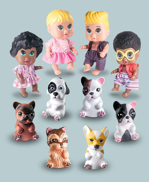 Coleção My Beautiful Pet Friends (boneca+pet)<br>715 | 716 | 717 | 718